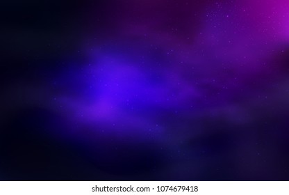 Dark Pink, Blue vector layout with cosmic stars. Modern abstract illustration with Big Dipper stars. Template for cosmic backgrounds.
