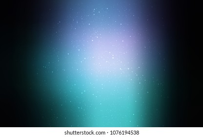 Dark Pink, Blue vector layout with cosmic stars. Glitter abstract illustration with colorful cosmic stars. Pattern for astronomy websites.