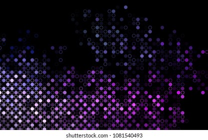 Dark Pink, Blue vector  layout with circle shapes. Glitter abstract illustration with blurred drops of rain. The pattern can be used for beautiful websites.