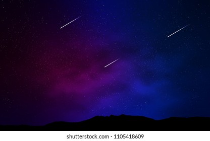 Dark Pink, Blue vector layout with cosmic stars. Shining illustration with sky stars on abstract template. Pattern for astrology websites.