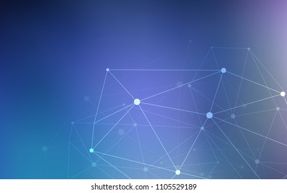 Dark Pink, Blue vector layout with circles, lines. Abstract illustration with colorful discs and triangles. Beautiful design for your business advert.
