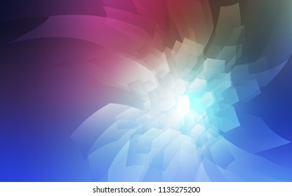 Dark Pink, Blue vector layout with hexagonal shapes. White background with colorful hexagons. Beautiful design for your business advert.