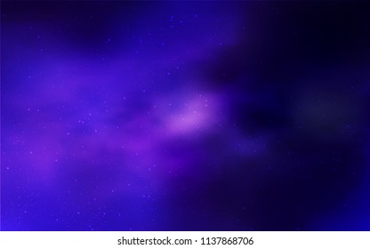 Dark Pink, Blue vector layout with cosmic stars. Modern abstract illustration with Big Dipper stars. Pattern for astronomy websites.