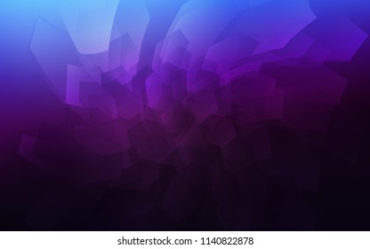 Dark Pink, Blue vector layout with hexagonal shapes. Illustration with set of colorful hexagons. Pattern for ads, leaflets.