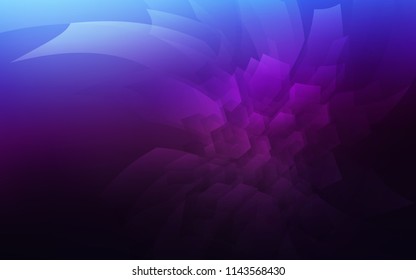 Dark Pink, Blue vector layout with hexagonal shapes. White background with colorful hexagons. New template for your brand book.