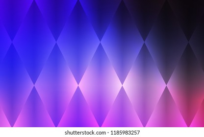 Dark Pink, Blue vector layout with lines, rectangles. Abstract gradient illustration with rectangles. The template can be used as a background.
