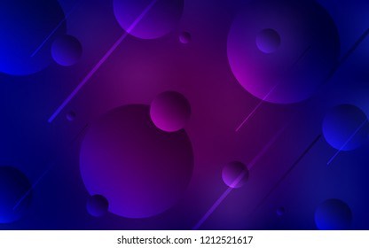 Dark Pink, Blue vector layout with circle shapes. Abstract illustration with colored bubbles in nature style. New design for ad, poster, banner of your website.
