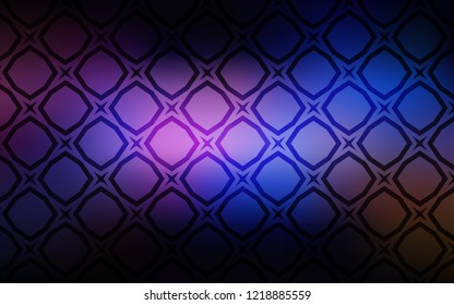 Dark Pink, Blue vector layout with bright stars. Shining colored illustration with stars. Pattern for websites, landing pages.