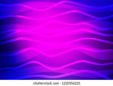 Dark Pink, Blue vector layout with flat lines. Decorative shining illustration with lines on abstract template. The pattern can be used as ads, poster, banner for commercial.