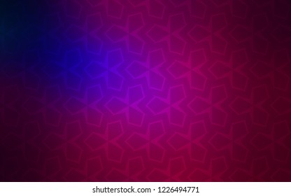 Dark Pink, Blue vector layout with lines, rectangles. Abstract gradient illustration with rectangles. Smart design for your business advert.