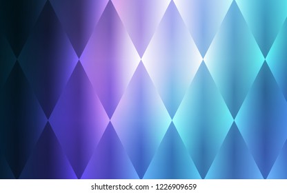 Dark Pink, Blue vector layout with lines, rectangles. Abstract gradient illustration with rectangles. Pattern can be used for websites.