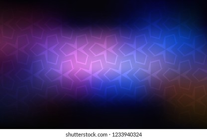 Dark Pink, Blue vector layout with lines, rectangles. Illustration with set of colorful rectangles. Smart design for your business advert.