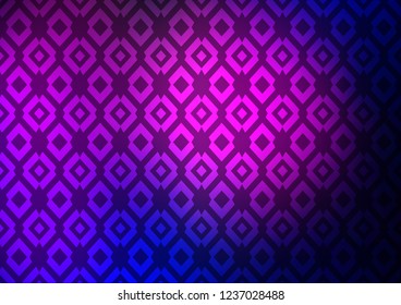 Dark Pink, Blue vector layout with lines, rectangles. Beautiful illustration with rectangles and squares. Pattern for busines ad, booklets, leaflets