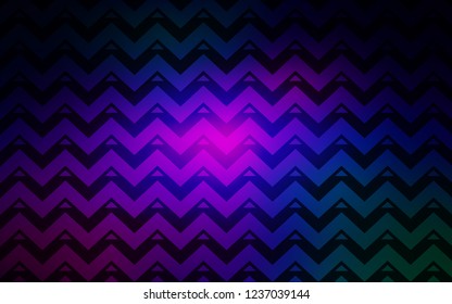 Dark Pink, Blue vector layout with lines, triangles. Decorative design in abstract style with triangles. Best design for poster, banner.