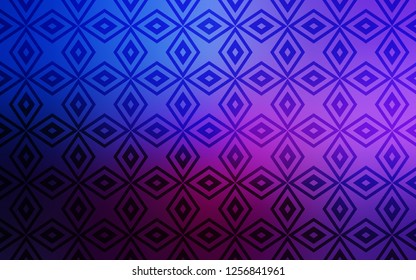 Dark Pink, Blue vector layout with lines, rectangles. Decorative design in abstract style with rectangles. Modern template for your landing page.