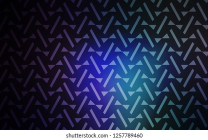 Dark Pink, Blue vector layout with lines, triangles. Illustration with set of colorful triangles, lines. Template for wallpapers.