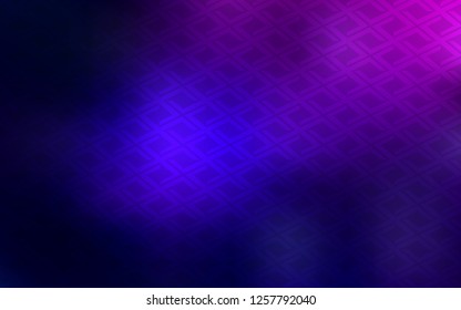 Dark Pink, Blue vector layout with lines, rectangles. Glitter abstract illustration with rectangular shapes. Modern template for your landing page.