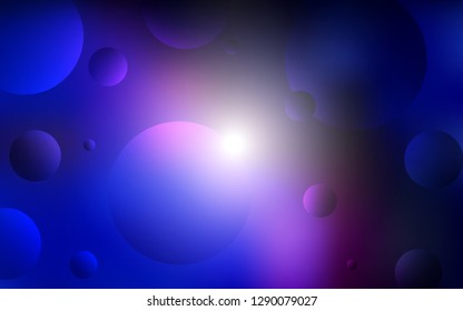 Dark Pink, Blue vector layout with circle shapes. Modern abstract illustration with colorful water drops. Completely new template for your brand book.