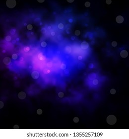 Dark Pink, Blue vector layout with circles. Glitter abstract illustration with colorful drops. Pattern for websites, landing pages.