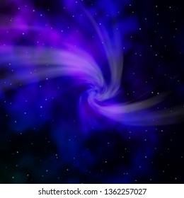 Dark Pink, Blue vector layout with bright stars. Colorful illustration in abstract style with gradient stars. Theme for cell phones.