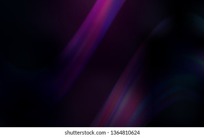 Dark Pink, Blue vector layout with cosmic stars. Shining colored illustration with bright astronomical stars. Best design for your ad, poster, banner.