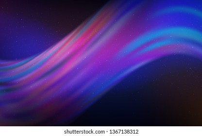 Dark Pink, Blue vector layout with cosmic stars. Modern abstract illustration with Big Dipper stars. Smart design for your business advert.