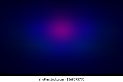 Dark Pink, Blue vector layout with cosmic stars. Shining colored illustration with bright astronomical stars. Smart design for your business advert.