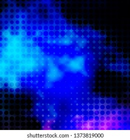 Dark Pink, Blue vector layout with circles. Illustration with set of shining colorful abstract spheres. Design for posters, banners.