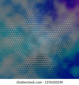 Dark Pink, Blue vector layout with circles. Abstract colorful disks on simple gradient background. Pattern for booklets, leaflets.