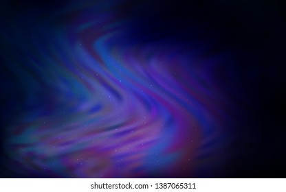 Dark Pink, Blue vector layout with cosmic stars. Shining illustration with sky stars on abstract template. Pattern for astronomy websites.