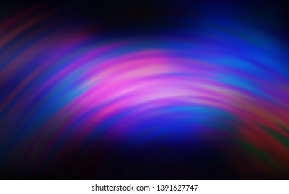 Dark Pink, Blue vector layout with bent lines. Glitter abstract illustration with wry lines. Template for cell phone screens.