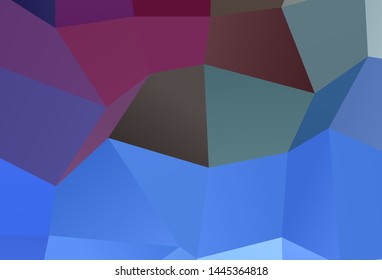 Dark Pink, Blue vector layout with lines, rectangles. Decorative design in abstract style with rectangles. The template can be used as a background.