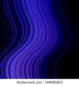 Dark Pink, Blue vector layout with circular arc. Illustration in halftone style with gradient curves. Pattern for booklets, leaflets.