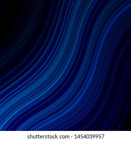 Dark Pink, Blue vector layout with wry lines. Gradient illustration in simple style with bows. Pattern for booklets, leaflets.