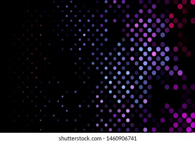 Dark Pink, Blue vector layout with circle shapes. Abstract illustration with colored bubbles in nature style. Design for business adverts.