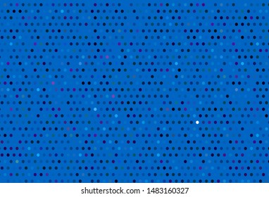 Dark Pink, Blue vector layout with circle shapes. Illustration with set of shining colorful abstract circles. Pattern for ads, leaflets.