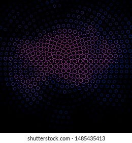 Dark Pink, Blue vector layout with circles. Modern abstract illustration with colorful circle shapes. New template for your brand book.
