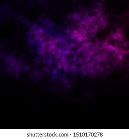 Dark Pink, Blue vector layout with hexagonal shapes. Abstract illustration with colorful hexagons. Pattern for texture of wallpapers.
