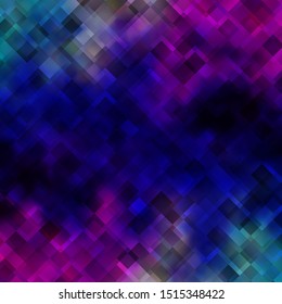 Dark Pink, Blue vector layout with lines, rectangles. Abstract gradient illustration with colorful rectangles. Design for your business promotion.