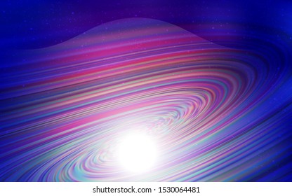 Dark Pink, Blue vector layout with cosmic stars. Shining illustration with sky stars on abstract template. Best design for your ad, poster, banner.