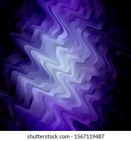 Dark Pink, Blue vector layout with curves. Illustration in halftone style with gradient curves. Pattern for websites, landing pages.