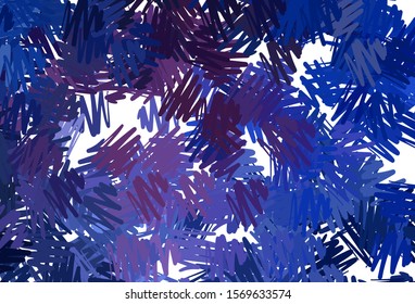 Dark Pink, Blue vector layout with flat lines. Modern geometrical abstract illustration with Lines. Best design for your ad, poster, banner.