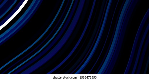 Dark Pink, Blue vector layout with wry lines. Gradient illustration in simple style with bows. Pattern for booklets, leaflets.