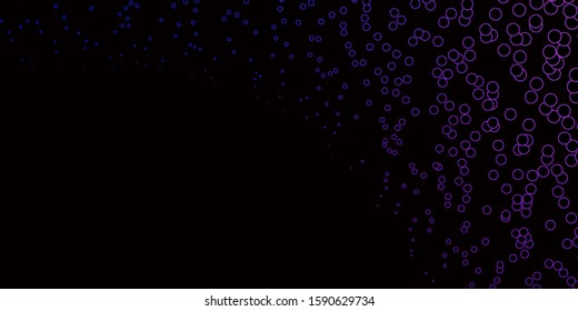 Dark Pink, Blue vector layout with circle shapes. Colorful illustration with gradient dots in nature style. Pattern for websites.