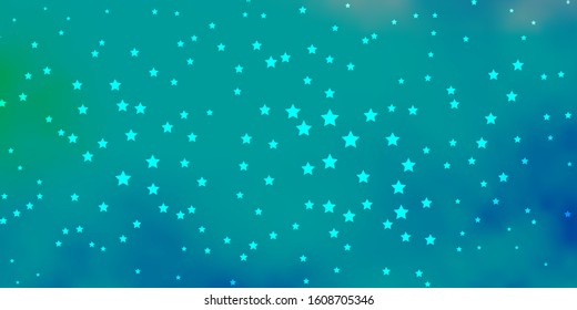 Dark Pink, Blue vector layout with bright stars. Blur decorative design in simple style with stars. Pattern for new year ad, booklets.
