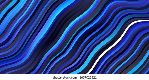 Dark Pink, Blue vector layout with circular arc. Brand new colorful illustration with bent lines. Pattern for websites, landing pages.