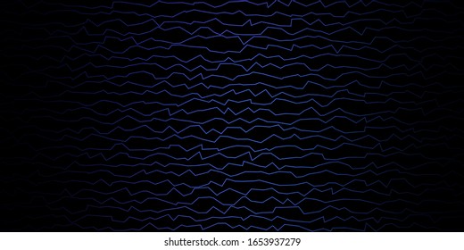 Diseño vector azul oscuro con arco circular. Ilustración en estilo de medio tono con curvas degradadas.  Plantilla para el diseño de la interfaz de usuario.