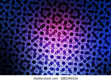 Diseño vector azul, rosa oscuro con formas redondeadas. Ilustración con un conjunto de círculos abstractos de colores brillantes. Diseño para su anuncio comercial.
