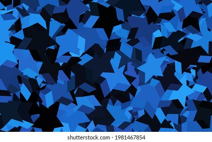 Dark Pink, Blue vector layout with bright stars. Shining colored illustration with stars. Pattern for astronomy websites.