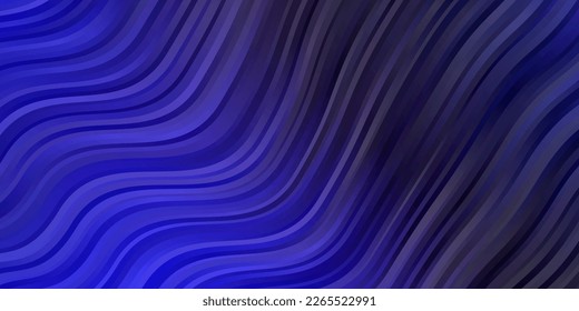 Dark Pink, Blue vector layout with curves. Colorful illustration with curved lines. Best design for your ad, poster, banner.